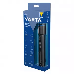 Clasice cu acumulatori - Lanterna cu acumulator 6W CREE F30R si acumulator, 400lm metalica IPX4, 18900 Varta, globstar.ro