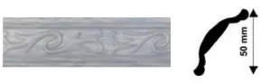 Bagheta decorativa polistiren, PPO-CM13-06, beige deschis, 2000 x 50 x 50 mm, 100 bucati/bax