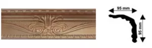 Bagheta decorativa polistiren, PPO-CM23-LG, auriu lux, 2000 x 90 x 90 mm, 48 bucati/bax