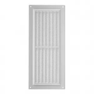 Grila dreptunghiulara pentru ventilatie PVC, alb, 130 x 300 mm