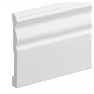 Plinta parchet compactpolimer Elegance, PC-LPC-09, alb, 2440 x 119 x 15 mm