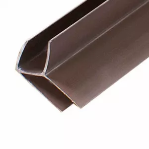 Profil de imbinare colt exterior lambriu PVC Riko, Lungime 3m, Maro, 20buc/pachet