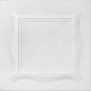 Tavan fals decorativ, polistiren extrudat, model 15, alb, 50 x 50 x 0.3 cm 24 m2/pachet