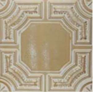 Tavan fals decorativ, polistiren, TPO-C-51GOLD97, auriu,  50 x 50 x 0.5 cm, 24 m2/cutie