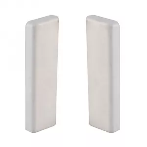 Terminatie PVC stanga-dreapta, plinta mocheta PP50, PP50-P-5-100, alb, 2 perechi/set