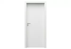 Foaie de ușă vopsita, cu vopsea standard, alba, Porta Minimax, model plină, Norma Poloneza (H0 - 2060 mm)
