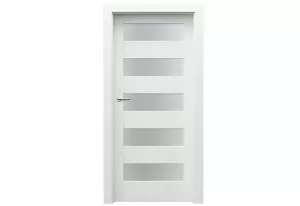 Foaie de ușă de interior cu finisaj sintetic, wenge alb, Verte Home C5, Norma Poloneza (H0 - 2060 mm) 
