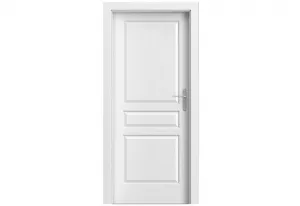 Foaie de ușă de interior cu structura granulara vopsită, Viena model P (plina), Norma Ceha (H0 - 2020 mm)