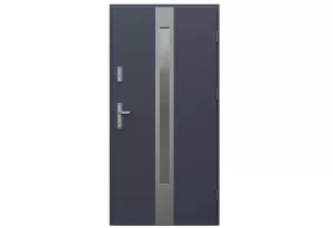 Ușă de intrare în casă (exterior) Porta Doors, STEEL SAFE C, 90 cm, Antracit 