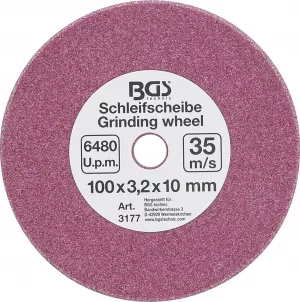 BGS 3177 Disc pentru ascutit, 100x3,2x10 mm (1/4