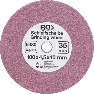 BGS 3178 Disc pentru ascutit, 100x4,5x10 mm (3/8