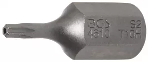 BGS 4610 Bit Torx T10 cu gaura de securizare, lungime 30mm, antrenare 10mm(3/8