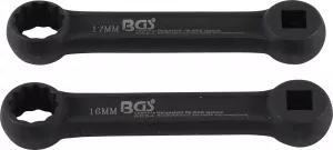 BGS 9524 Set chei inelare lagăre motor pentru Mercedes-Benz, 12 colturi 16mm, 17mm, antrenare pentru clicket cu patrat de 10 mm (3/8
