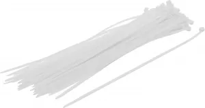 BGS DIY 80772 Set coliere pentru cablu | alb | 4,8 x 300 mm | 50 piese