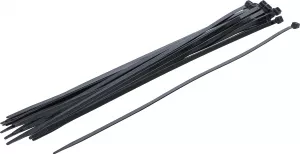 BGS DIY 80879 Set coliere pentru cablu | negru | 7,6 x 500 mm | 20 piese