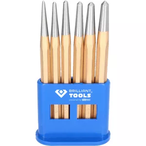 Brilliant Tools BT085080 Set punctatoare, 3-8 mm, 6 piese