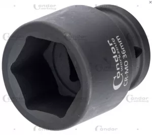Condor 22600-K36 Tubulara de impact hexagon 36 mm, antrenare 3/4