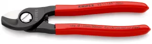 Knipex 9511165 Cleste de tăiat cabluri Ø 15 mm / 50 mm², manere acoperite cu plastic, lungime 165 mm