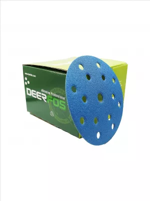 DEERFOS Disc film velcro 150 mm 15 holes - P120