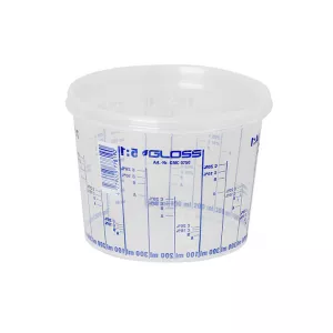 GLOSS Cupa gradata din plastic pt mixare vopsea 0,750 L