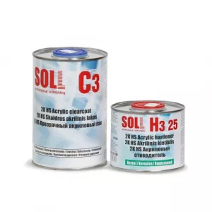 SOLL Lac acrilic 2K-HS 2:1 SOLL C3 cu intaritor normal H3 25; 1,5 L