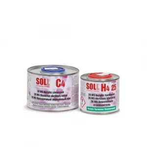 SOLL Lac acrilic 2K-MS 2:1 SOLL C4 cu intaritor normal H4 25; 0,6 L