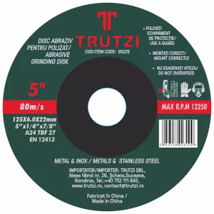 Discuri și freze 9512512 DISC ABRAZIV DEBITARE METAL 125X1.