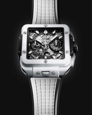 Ceas Hublot Square Bang Unico White Ceramic 821.HX.0170.RX