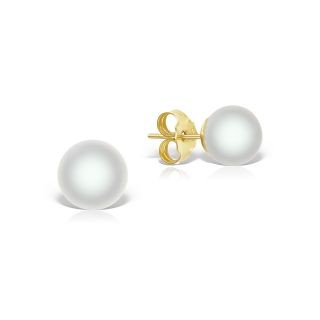 Cercei Coscia cu perle si aur galben de 18K