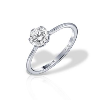 Inel de logodna BLOOM cu diamante de 0.71 carate, aur alb de 18K