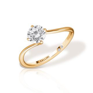 Inel de logodna FOREVER cu diamante de 0.11 carate, aur galben de 18K