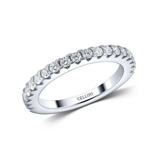 Inel de logodna din aur alb 18K cu diamante 0.50 carate
