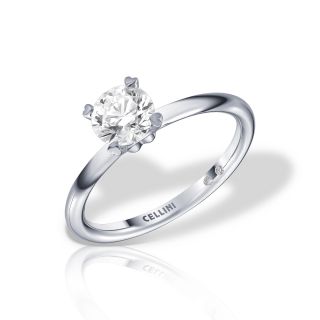 Inel de logodna LOVE cu diamante de  0.91 carate, aur alb de 18K