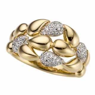 Inel Maria Granacci din aur galben 18K cu diamante