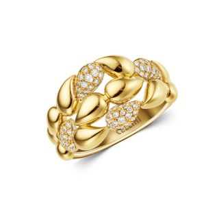 Inel Maria Granacci din aur galben 18K cu diamante