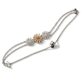 Damiani bracelet made of 18K white gold with diamond and citrine