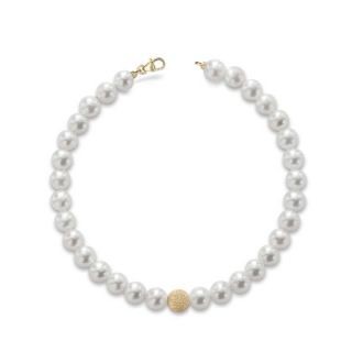 Eva Nobile bracelet made of 18K yellow gold with pearl