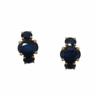 Casato earrings made of 18K rose gold with sapphire