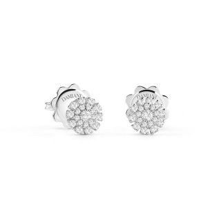 Damiani earrings made of 18K white gold with diamond