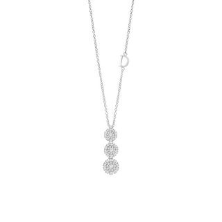 Damiani necklace made of 18K white gold with diamond