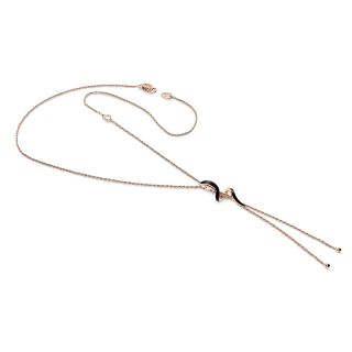 Damiani necklace made of 18K rose gold with diamond