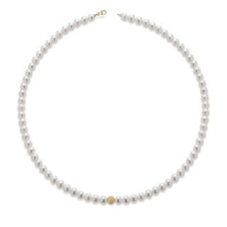 Eva Nobile necklace made of 18K yellow gold with pearl
