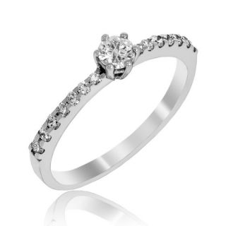 Insieme ring made of 18K white gold with diamond