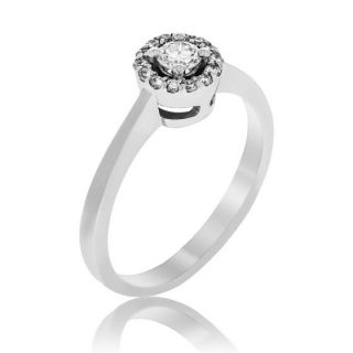 Insieme ring made of 18K white gold with diamond