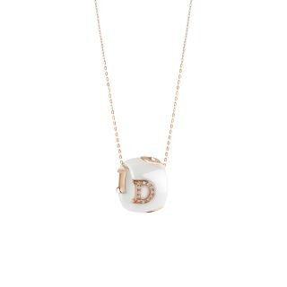 Damiani chain with pendant made of 18K rose gold with diamond
