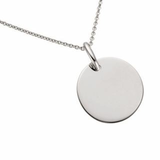 Eva Nobile chain with pendant made of 14K white gold