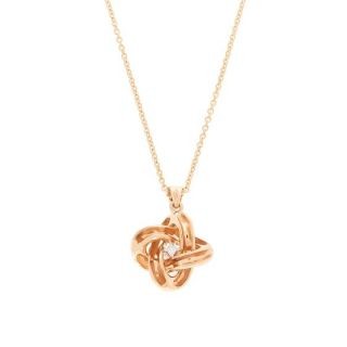 Leo Pizzo chain with pendant made of 18K rose gold with diamond