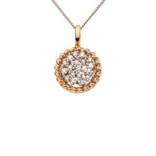 Maria Granacci pendant made of 18K rose and white gold with diamond