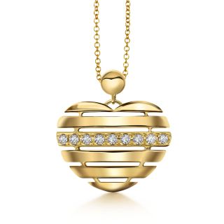 Maria Granacci - Honesty - pendant made of 18K yellow gold with diamond