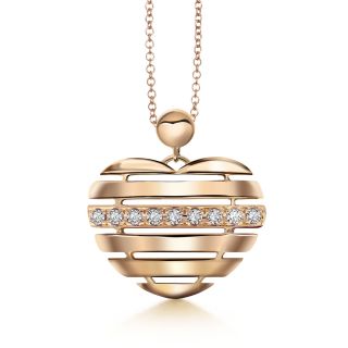 Maria Granacci - Love - pendant made of 18K rose gold with diamond